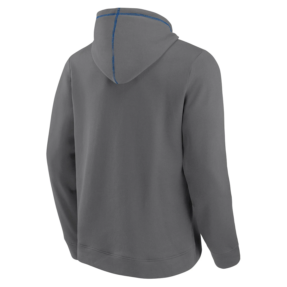 Sweat à capuche en polaire gris Fanatics pour hommes Florida Gators Toppler