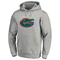 Men's Fanatics Heather Gray Florida Gators Primary Logo Pullover Hoodie