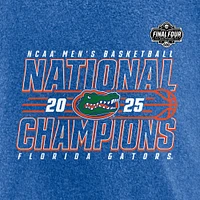 T-shirt synthétique Fanatics Heather Royal Florida Gators 2025 NCAA pour hommes, champions nationaux de basketball