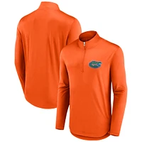 Men's Fanatics Orange Florida Gators Tough Minded Quarter-Zip Top