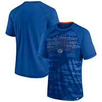 Men's Fanatics Royal Florida Gators Arch Outline Raglan T-Shirt