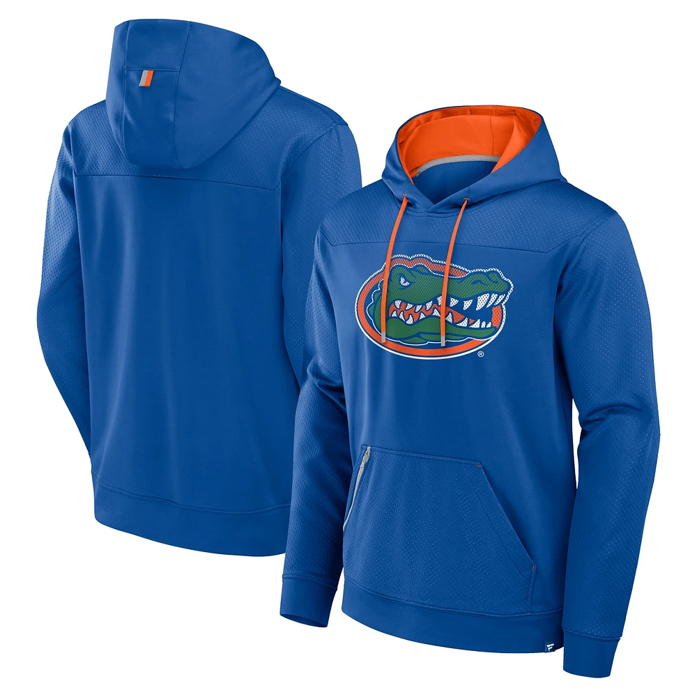 Men's Fanatics  Royal Florida Gators Defender Dot Faded Primary Pullover Hoodie