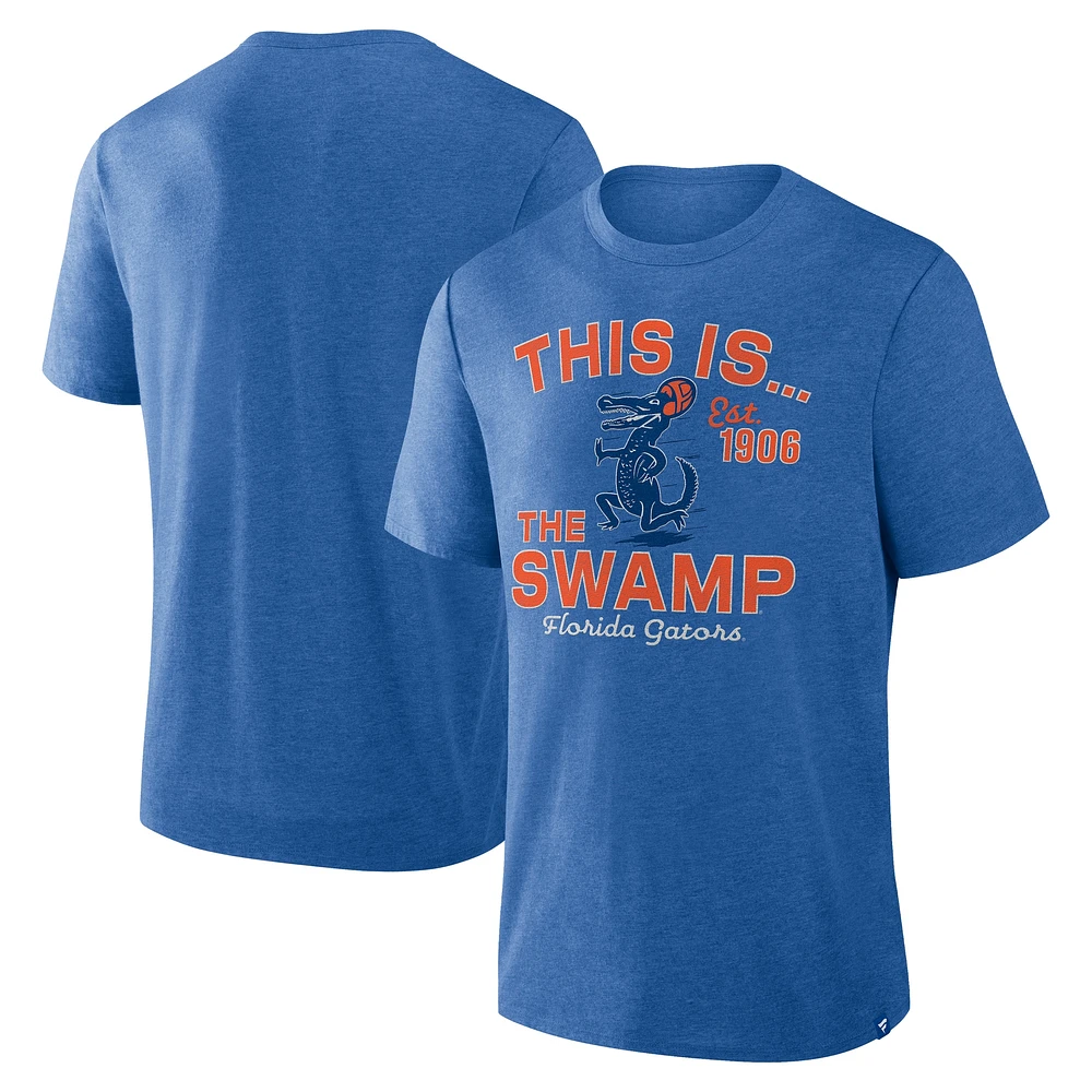 T-shirt à trois mélanges Dynamic Showdown des Royal Florida Gators de Fanatics pour hommes