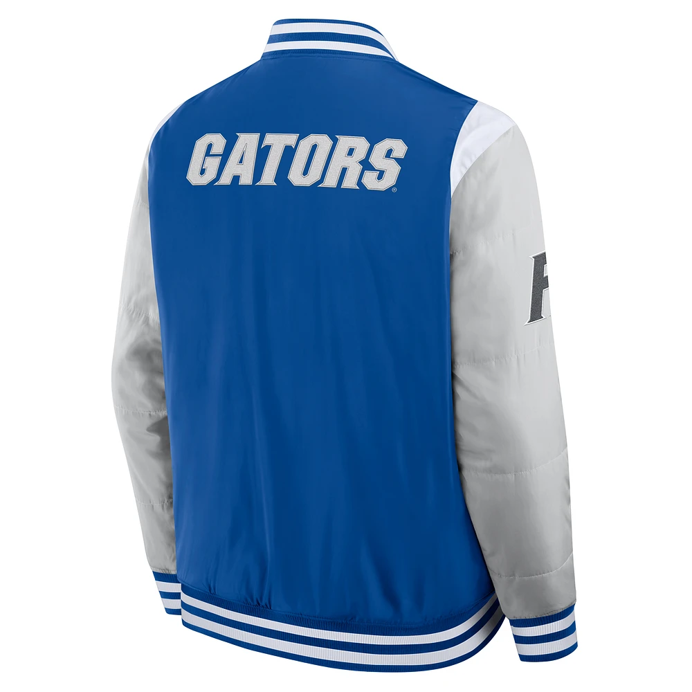 Veste à boutons-pression intégrale Elements Elite de Fanatics Royal Florida Gators pour homme