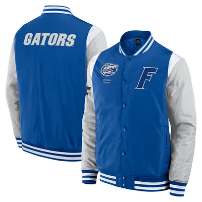 Veste à boutons-pression intégrale Elements Elite de Fanatics Royal Florida Gators pour homme