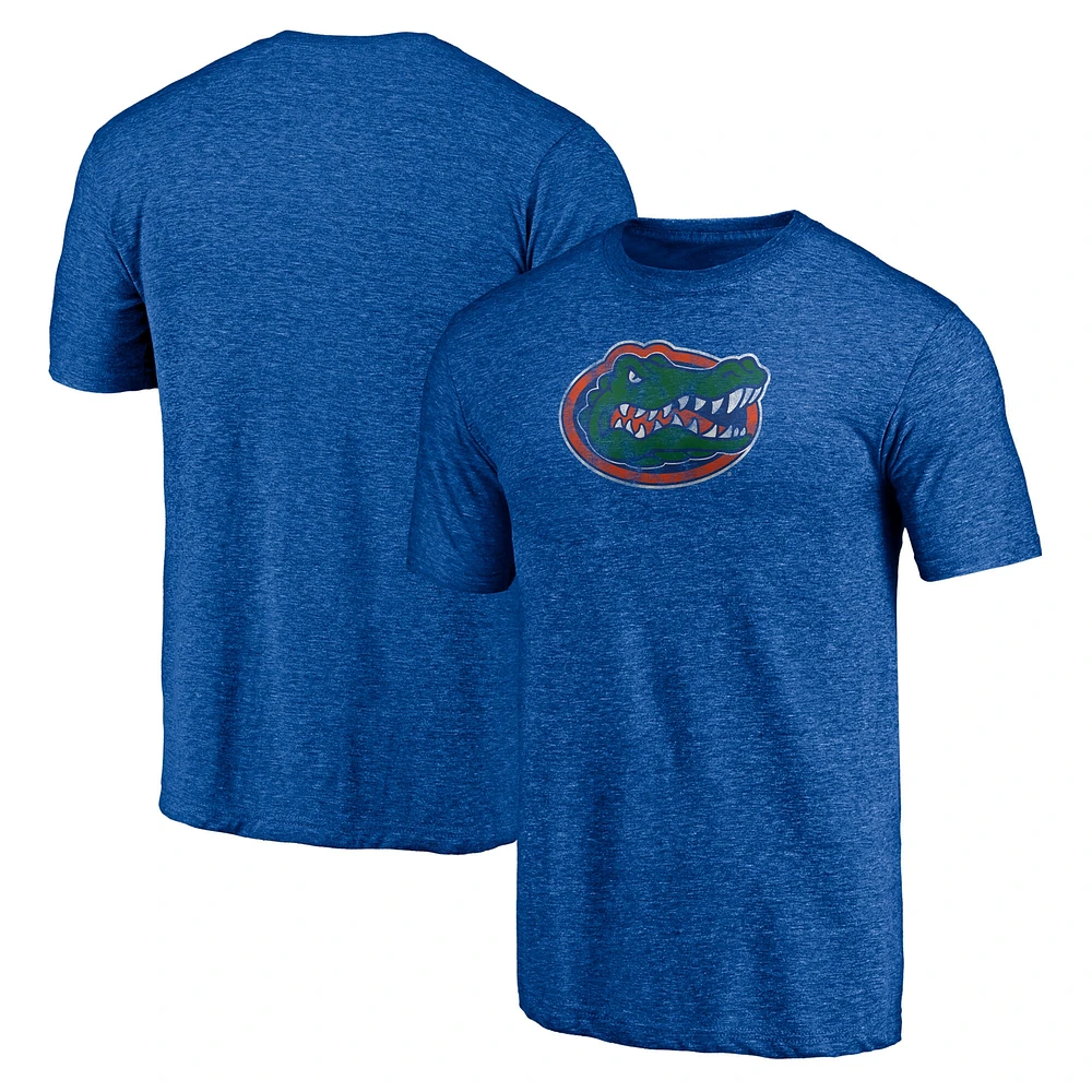 T-shirt tri-blend avec logo principal Evergreen des Royal Florida Gators Fanatics pour hommes