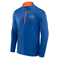 Veste zippée à quart de tour Fundamental Defender des Royal Florida Gators Fanatics pour homme