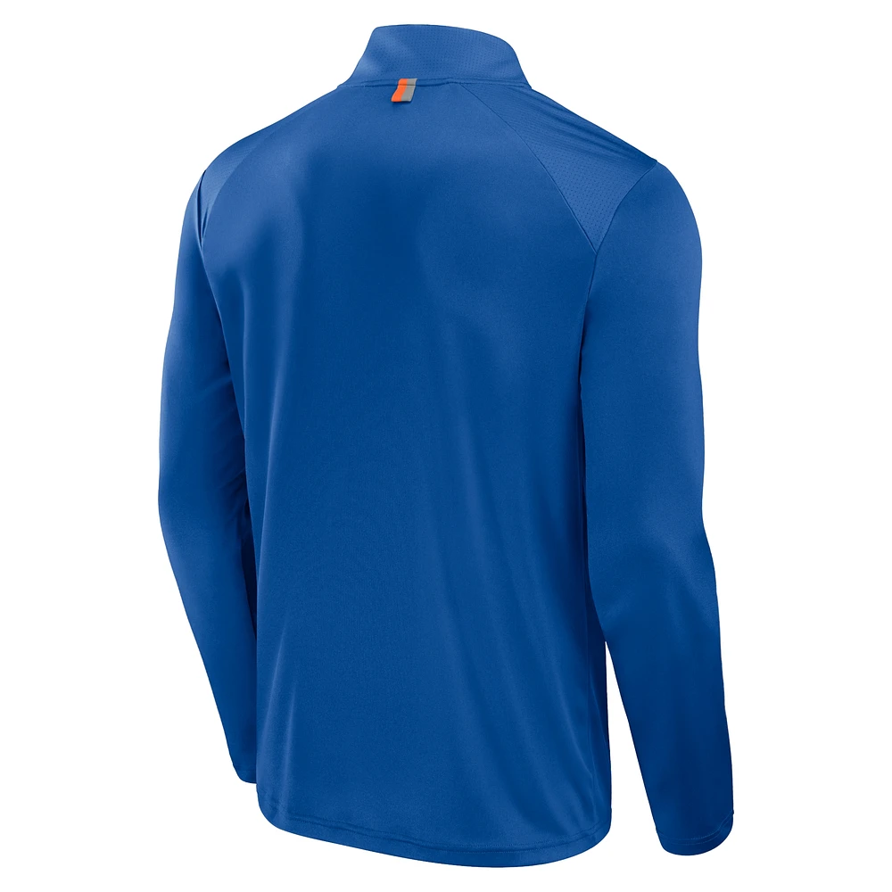 Men's Fanatics Royal Florida Gators Fundamental Defender Quarter-Zip Jacket