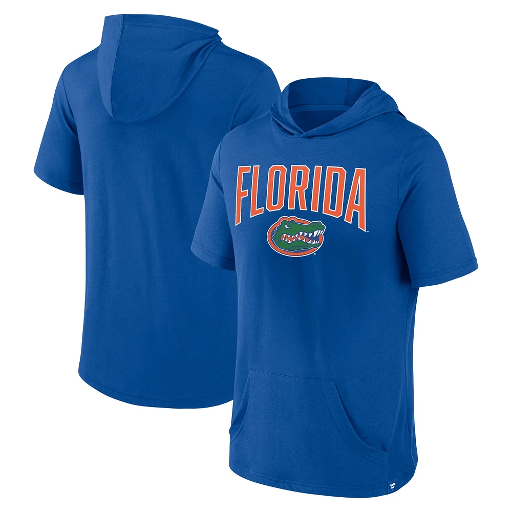 T-shirt à capuche Royal Florida Gators Outline Lower Arch de marque Fanatics pour hommes