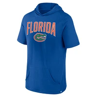 T-shirt à capuche Royal Florida Gators Outline Lower Arch de marque Fanatics pour hommes