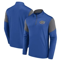 Haut à quart de zip primaire Fanatics Royal Florida Gators pour hommes