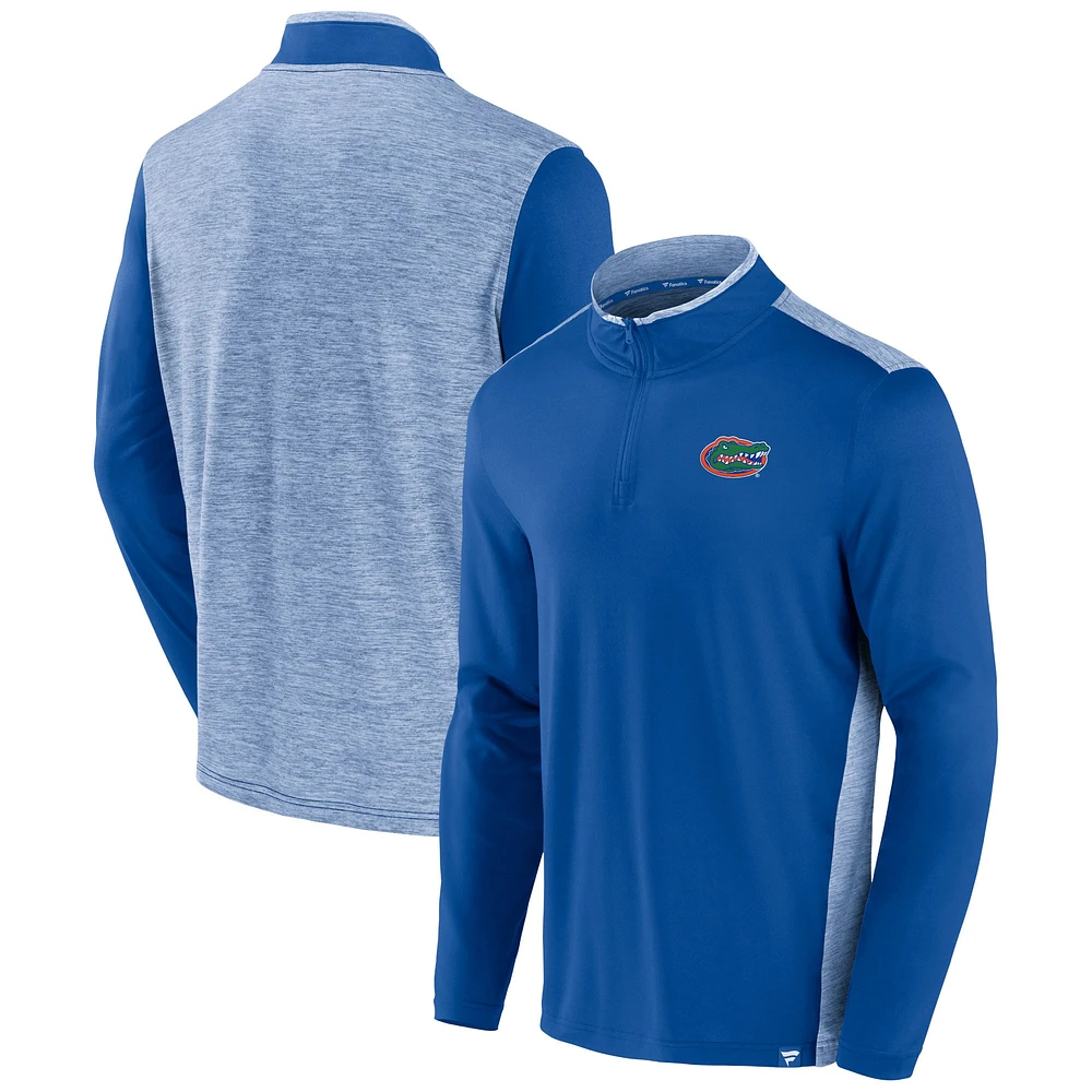 Men's Fanatics Royal Florida Gators Recharged Quarter-Zip Jacket