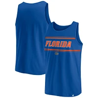 Men's Fanatics Royal Florida Gators Stripe Block Tank Top