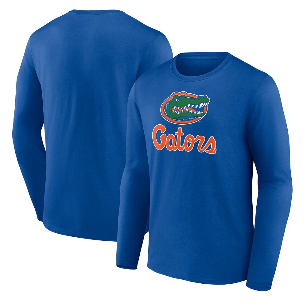 T-shirt à manches longues Fanatics Royal Florida Gators Team Lockup pour hommes