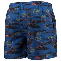 Men's FOCO Royal Florida Gators Island Palm Swim Trunks