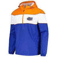 Men's G-III Sports by Carl Banks Royal Florida Gators Center Line Half-Zip Raglan Hoodie Jacket