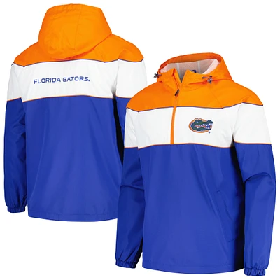 Veste à capuche légère demi-zip G-III Sports by Carl Banks Royal Florida Gators Center Line pour hommes