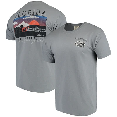 Men's Gray Florida Gators Comfort Colors Campus Scenery T-Shirt
