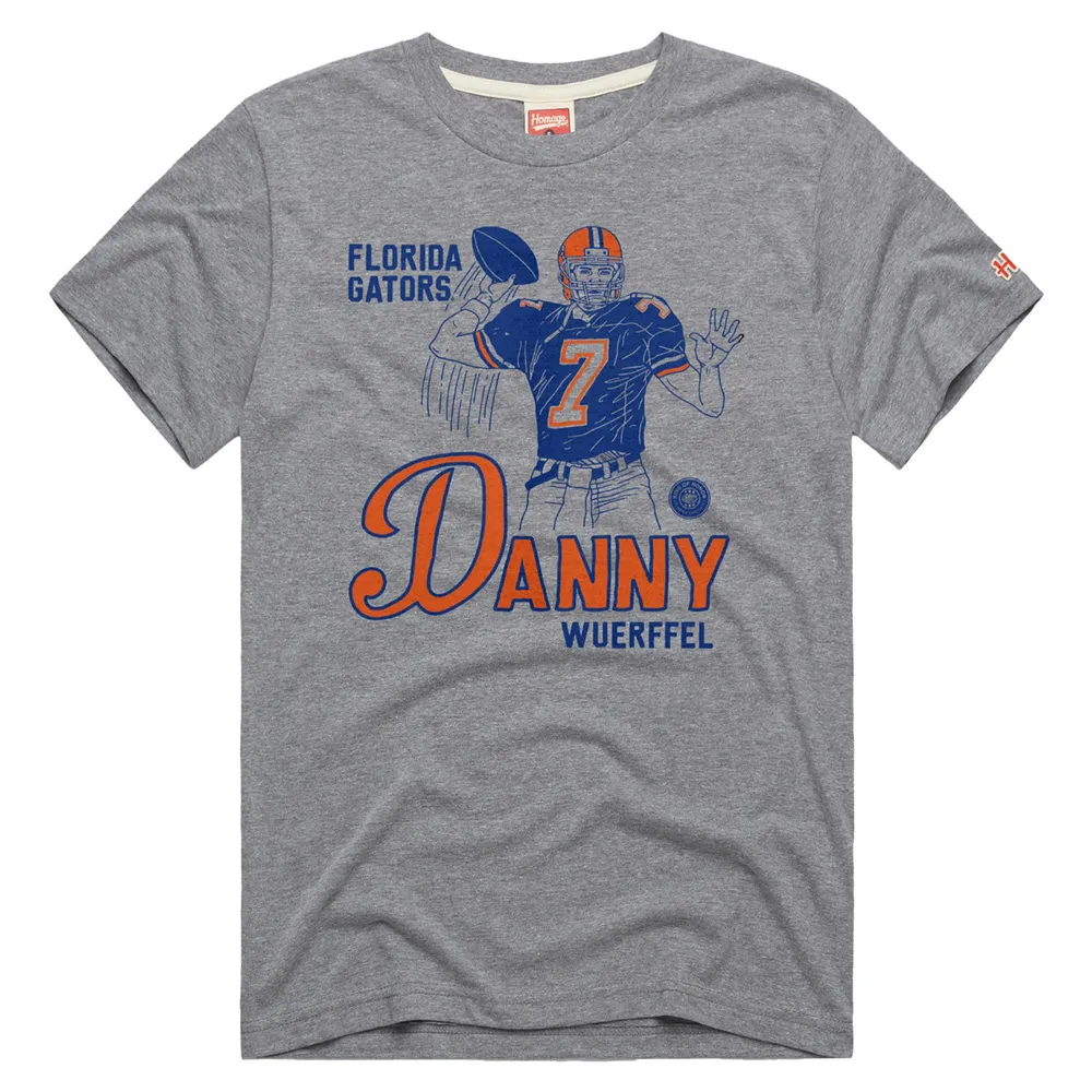 Men's Homage Jack Youngblood Heathered Gray Florida Gators Ring of Honor T-Shirt