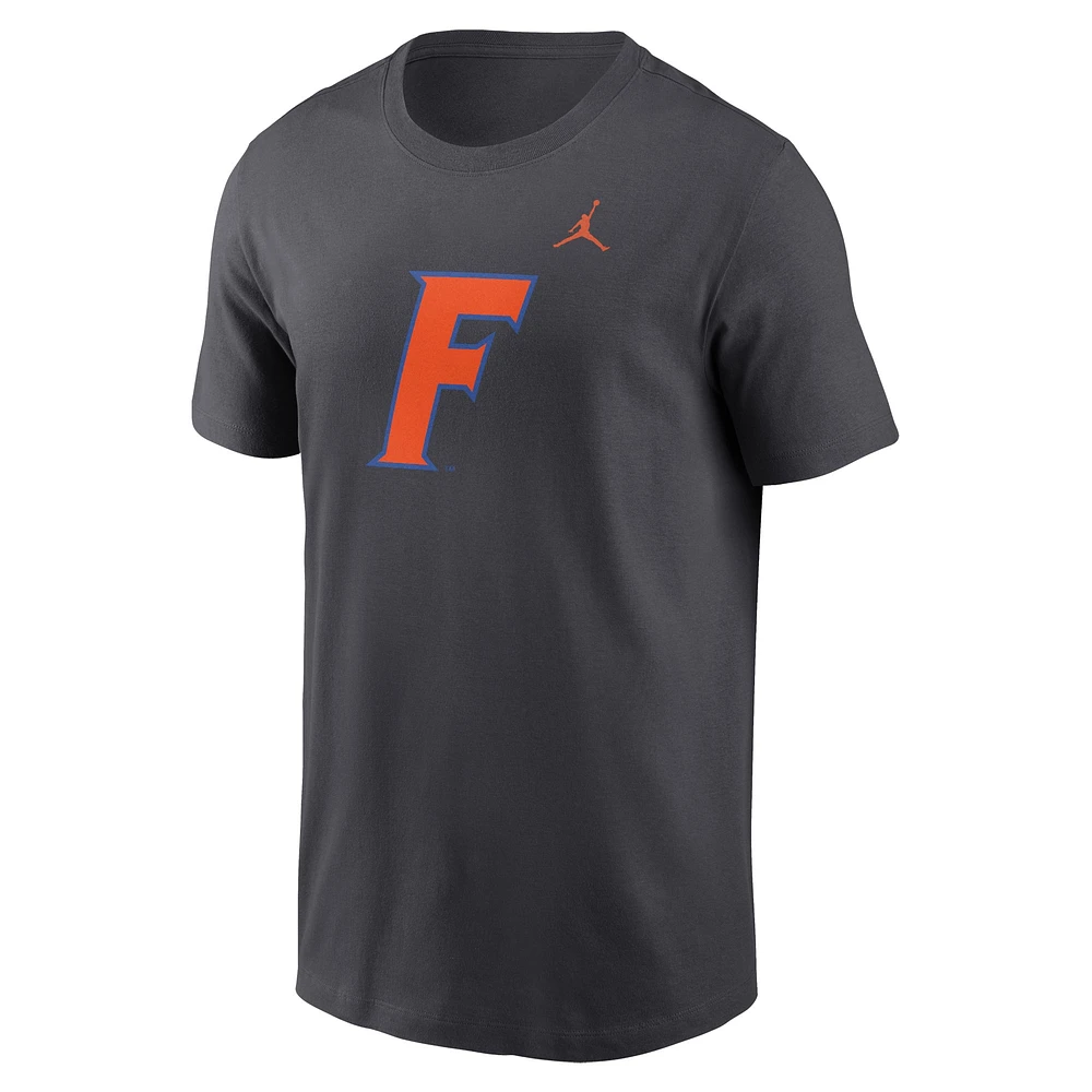 Men's Jordan Brand Anthracite Florida Gators Primetime Alternate Logo T-Shirt