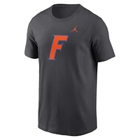 Men's Jordan Brand Anthracite Florida Gators Primetime Alternate Logo T-Shirt