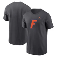 Men's Jordan Brand Anthracite Florida Gators Primetime Alternate Logo T-Shirt