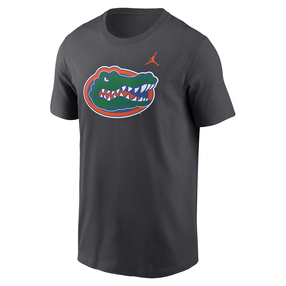 Men's Jordan Brand Anthracite Florida Gators Primetime Evergreen Logo T-Shirt