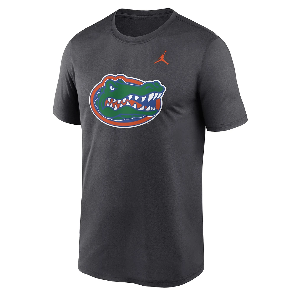 Men's Jordan Brand Anthracite Florida Gators Primetime Legend Logo T-Shirt