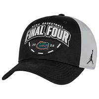 Men's Jordan Brand Black/Gray Florida Gators 2025 NCAA Men's Basketball Tournament March Madness Final Four Regional Champions Locker Room Adjustable Hat
