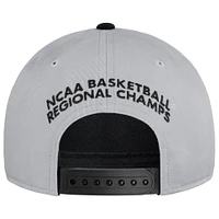 Men's Jordan Brand Black/Gray Florida Gators 2025 NCAA Men's Basketball Tournament March Madness Final Four Regional Champions Locker Room Adjustable Hat