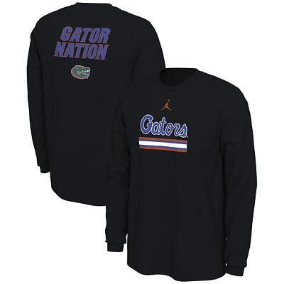 Men's Jordan Brand Black Florida Gators Alternate Uniform Long Sleeve T-Shirt