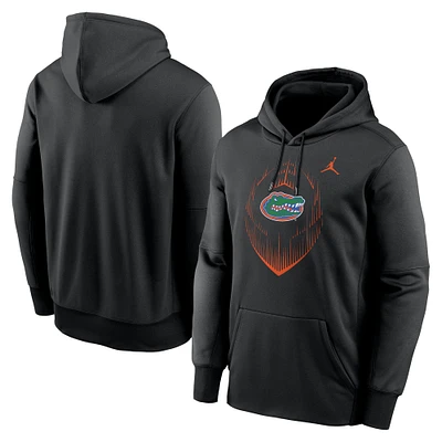 Men's Jordan Brand Black Florida Gators Icon Football Performance Pullover Hoodie