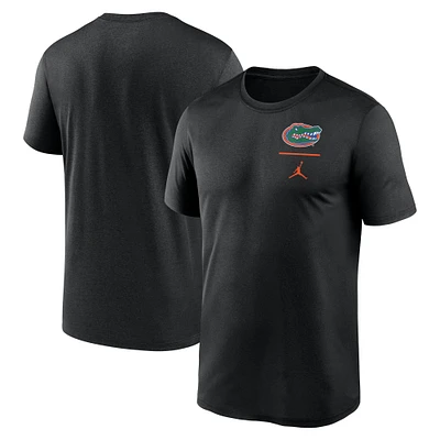 T-shirt Jordan Brand noir pour homme avec logo principal et légende des Florida Gators