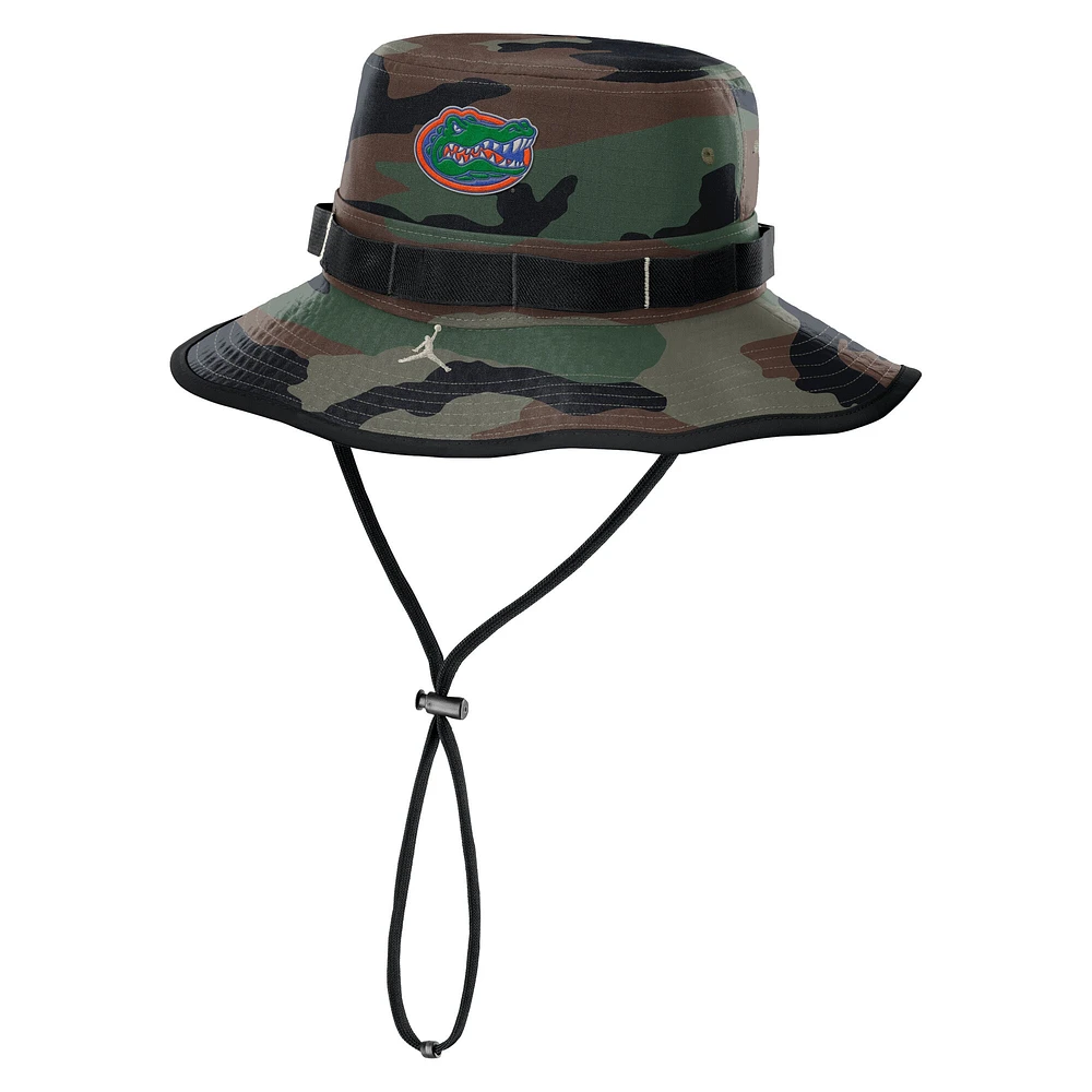 Men's Jordan Brand Camo Florida Gators 2024 Military Appreciation Apex Bucket Hat