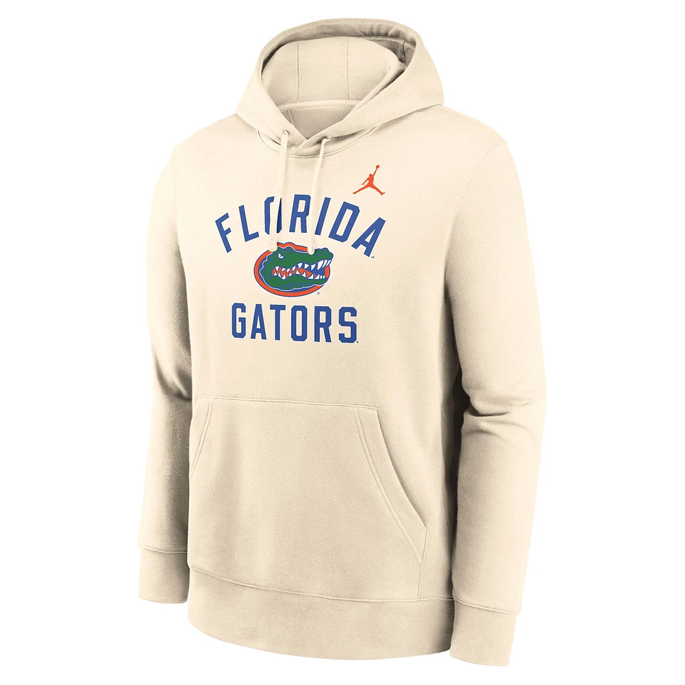 Men's Jordan Brand Cream Florida Gators Arch Logo Pullover Hoodie