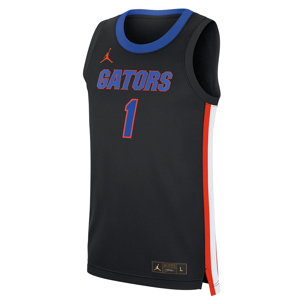 Maillot réplique alternatif noir Jordan Brand #1 des Florida Gators pour homme