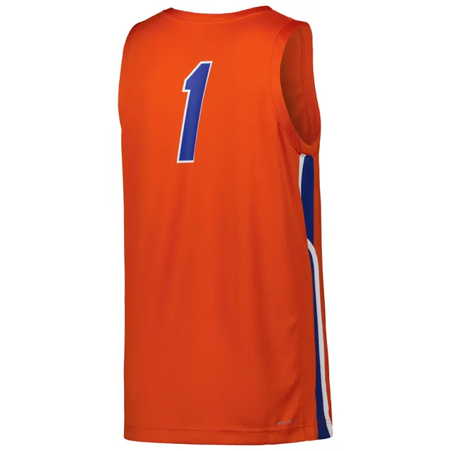 Men's Nike Orange Florida Gators Full-Button Replica Baseball Jersey