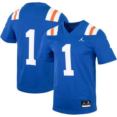 Maillot Jordan Brand #1 Royal Florida Gators Throwback pour homme