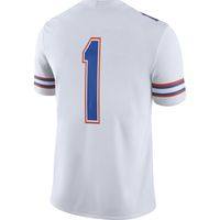 Men's Jordan Brand #1 White Florida Gators Game Jersey