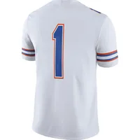 Maillot de match Jordan Gators la Floride n° 1 pour homme, blanc