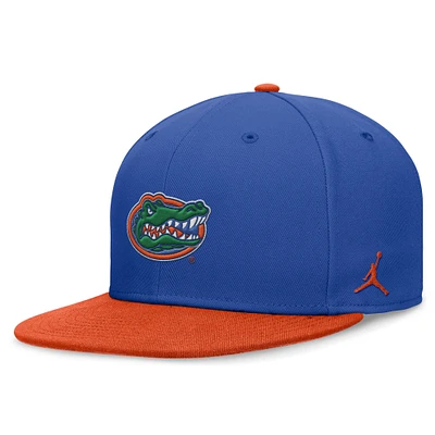 Men's Jordan Brand Royal/Orange Florida Gators Team Logo Performance Fitted Hat