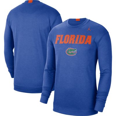 Men's Jordan Brand Royal Florida Gators 2021-22 Basketball Team Spotlight Performance Long Sleeve Top