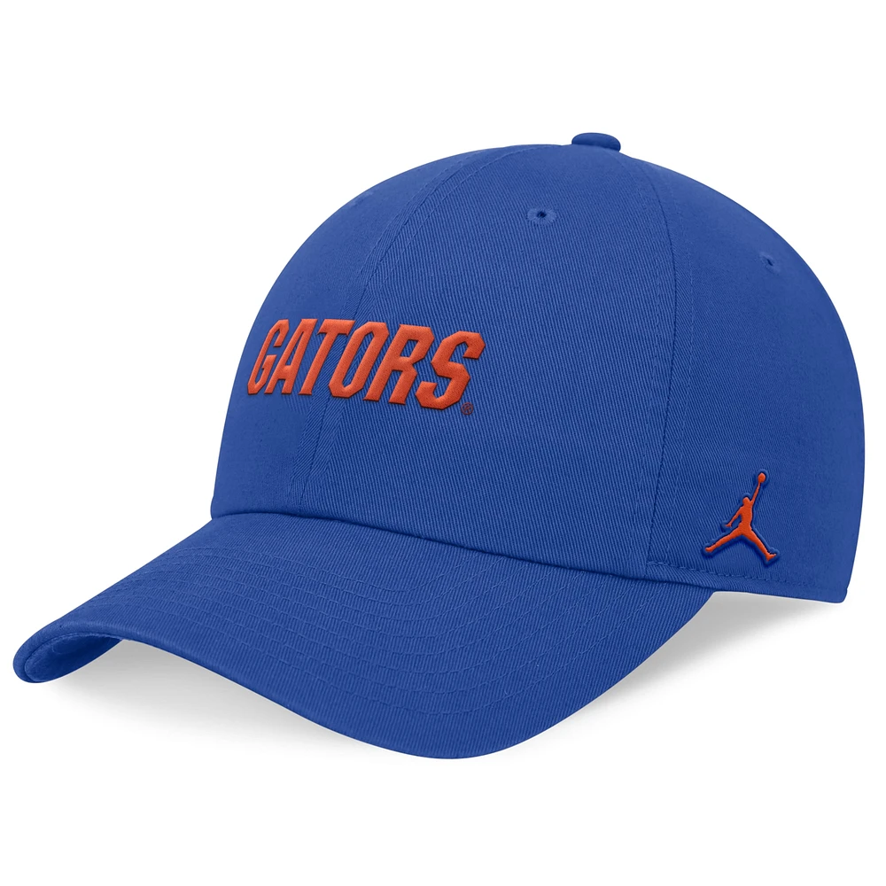 Casquette réglable Jordan Brand Royal Florida Gators 2024 On-Field Club pour homme