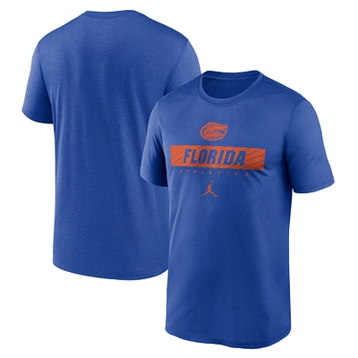 Men's Jordan Brand Royal Florida Gators 2024 Sideline Legend Performance  T-Shirt