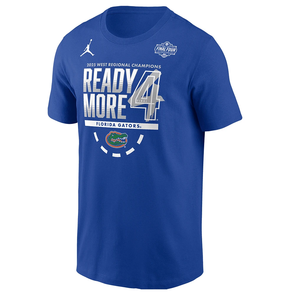 Men's Jordan Brand Royal Florida Gators 2025 NCAA Basketball Tournament March Madness Final Four Regional Champions Locker Room T-Shirt