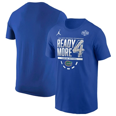 Men's Jordan Brand Royal Florida Gators 2025 NCAA Basketball Tournament March Madness Final Four Regional Champions Locker Room T-Shirt