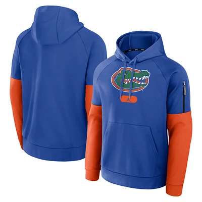 Men's Jordan Brand Royal Florida Gators Fitness Raglan Performance Pullover Hoodie