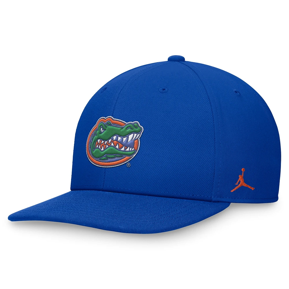 Casquette Snapback Jordan Brand Royal Florida Gators On-Field Pro Bill pour homme