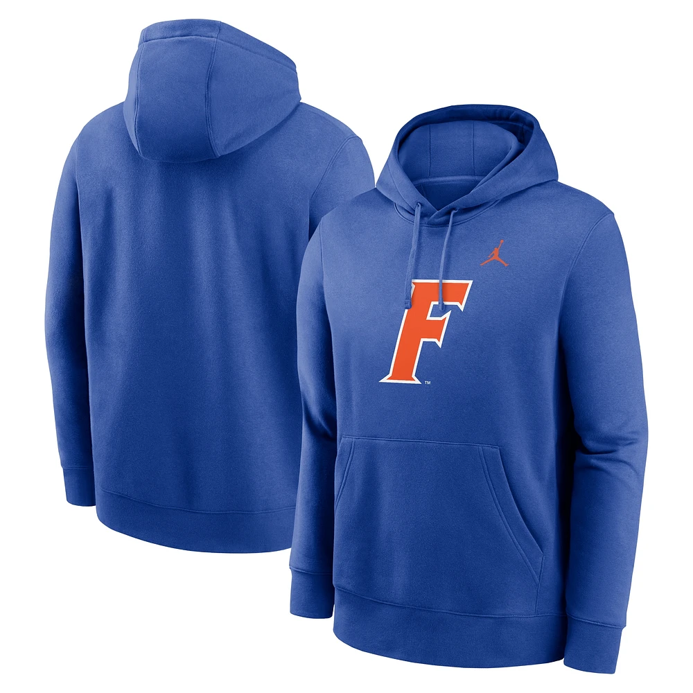 Sweat à capuche en polaire Jordan Brand Royal Florida Gators Primetime Alternate Logo Club pour hommes