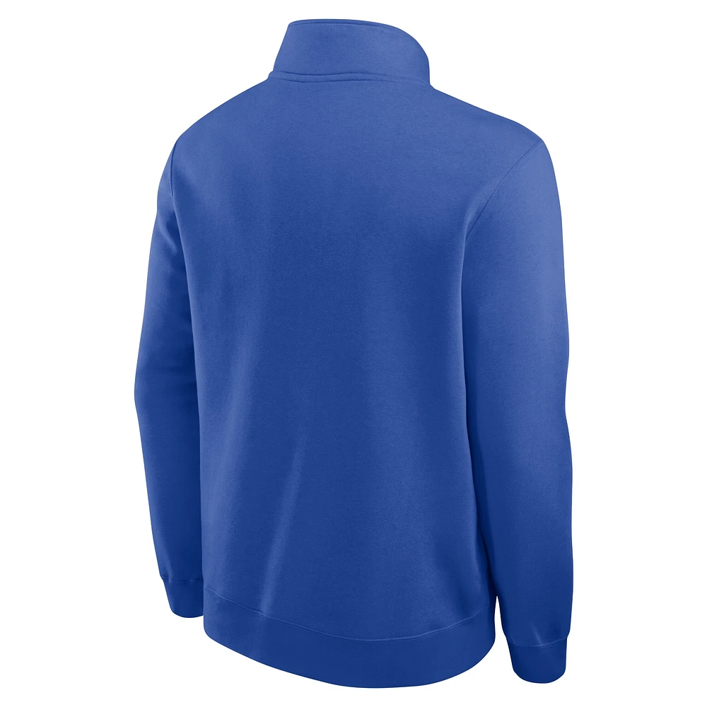 Men's Jordan Brand Royal Florida Gators Primetime Club Half-Zip Pullover